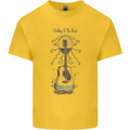 Guitar Beach Acoustic Holiday Surfing Music Mens Cotton T-Shirt Tee Top Yellow