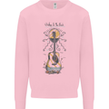 Guitar Beach Acoustic Holiday Surfing Music Mens Sweatshirt Jumper Light Pink