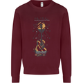 Guitar Beach Acoustic Holiday Surfing Music Mens Sweatshirt Jumper Maroon