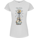 Guitar Beach Acoustic Holiday Surfing Music Womens Petite Cut T-Shirt White