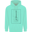 Guitar Blueprint Guitarist Electric Childrens Kids Hoodie Peppermint