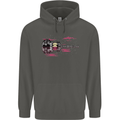 Guitar City Guitarist Bass Acoustic Bass Childrens Kids Hoodie Storm Grey