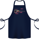 Guitar City Guitarist Bass Acoustic Bass Cotton Apron 100% Organic Navy Blue