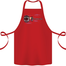 Guitar City Guitarist Bass Acoustic Bass Cotton Apron 100% Organic Red
