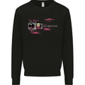 Guitar City Guitarist Bass Acoustic Bass Kids Sweatshirt Jumper Black