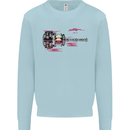 Guitar City Guitarist Bass Acoustic Bass Kids Sweatshirt Jumper Light Blue