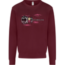 Guitar City Guitarist Bass Acoustic Bass Kids Sweatshirt Jumper Maroon