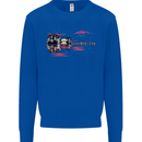 Guitar City Guitarist Bass Acoustic Bass Kids Sweatshirt Jumper Royal Blue