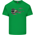 Guitar City Guitarist Bass Acoustic Bass Kids T-Shirt Childrens Irish Green