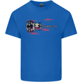 Guitar City Guitarist Bass Acoustic Bass Kids T-Shirt Childrens Royal Blue