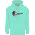 Guitar City Guitarist Bass Acoustic Bass Mens 80% Cotton Hoodie Peppermint