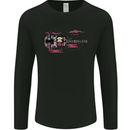 Guitar City Guitarist Bass Acoustic Bass Mens Long Sleeve T-Shirt Black