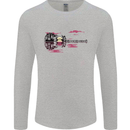 Guitar City Guitarist Bass Acoustic Bass Mens Long Sleeve T-Shirt Sports Grey