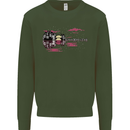 Guitar City Guitarist Bass Acoustic Bass Mens Sweatshirt Jumper Forest Green