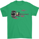 Guitar City Guitarist Bass Acoustic Bass Mens T-Shirt Cotton Gildan Irish Green
