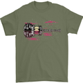 Guitar City Guitarist Bass Acoustic Bass Mens T-Shirt Cotton Gildan Military Green