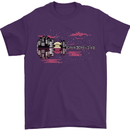 Guitar City Guitarist Bass Acoustic Bass Mens T-Shirt Cotton Gildan Purple