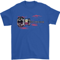 Guitar City Guitarist Bass Acoustic Bass Mens T-Shirt Cotton Gildan Royal Blue