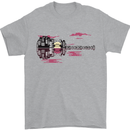 Guitar City Guitarist Bass Acoustic Bass Mens T-Shirt Cotton Gildan Sports Grey