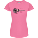 Guitar City Guitarist Bass Acoustic Bass Womens Petite Cut T-Shirt Azalea