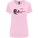 Guitar City Guitarist Bass Acoustic Bass Womens Wider Cut T-Shirt Light Pink