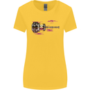 Guitar City Guitarist Bass Acoustic Bass Womens Wider Cut T-Shirt Yellow