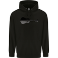 Guitar City Reflection Guitarist Electric Childrens Kids Hoodie Black