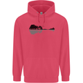 Guitar City Reflection Guitarist Electric Childrens Kids Hoodie Heliconia