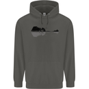 Guitar City Reflection Guitarist Electric Childrens Kids Hoodie Storm Grey