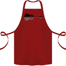 Guitar City Reflection Guitarist Electric Cotton Apron 100% Organic Maroon