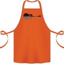 Guitar City Reflection Guitarist Electric Cotton Apron 100% Organic Orange