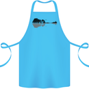 Guitar City Reflection Guitarist Electric Cotton Apron 100% Organic Turquoise