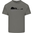 Guitar City Reflection Guitarist Electric Kids T-Shirt Childrens Charcoal