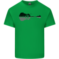 Guitar City Reflection Guitarist Electric Kids T-Shirt Childrens Irish Green