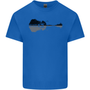 Guitar City Reflection Guitarist Electric Kids T-Shirt Childrens Royal Blue