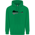 Guitar City Reflection Guitarist Electric Mens 80% Cotton Hoodie Irish Green