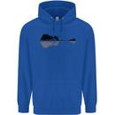 Guitar City Reflection Guitarist Electric Mens 80% Cotton Hoodie Royal Blue
