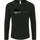 Guitar City Reflection Guitarist Electric Mens Long Sleeve T-Shirt Black
