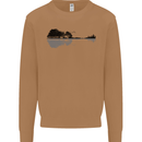 Guitar City Reflection Guitarist Electric Mens Sweatshirt Jumper Caramel Latte