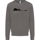 Guitar City Reflection Guitarist Electric Mens Sweatshirt Jumper Charcoal