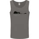 Guitar City Reflection Guitarist Electric Mens Vest Tank Top Charcoal