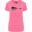 Guitar City Reflection Guitarist Electric Womens Wider Cut T-Shirt Azalea