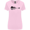 Guitar City Reflection Guitarist Electric Womens Wider Cut T-Shirt Light Pink