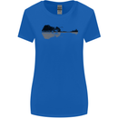 Guitar City Reflection Guitarist Electric Womens Wider Cut T-Shirt Royal Blue