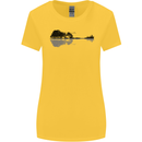Guitar City Reflection Guitarist Electric Womens Wider Cut T-Shirt Yellow
