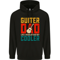 Guitar Dad Like a Normal Dad Fathers Day Childrens Kids Hoodie Black