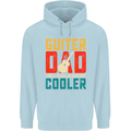 Guitar Dad Like a Normal Dad Fathers Day Childrens Kids Hoodie Light Blue