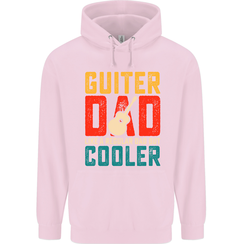 Guitar Dad Like a Normal Dad Fathers Day Childrens Kids Hoodie Light Pink