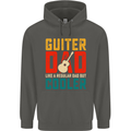 Guitar Dad Like a Normal Dad Fathers Day Childrens Kids Hoodie Storm Grey