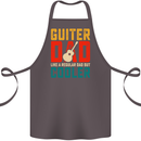 Guitar Dad Like a Normal Dad Fathers Day Cotton Apron 100% Organic Dark Grey